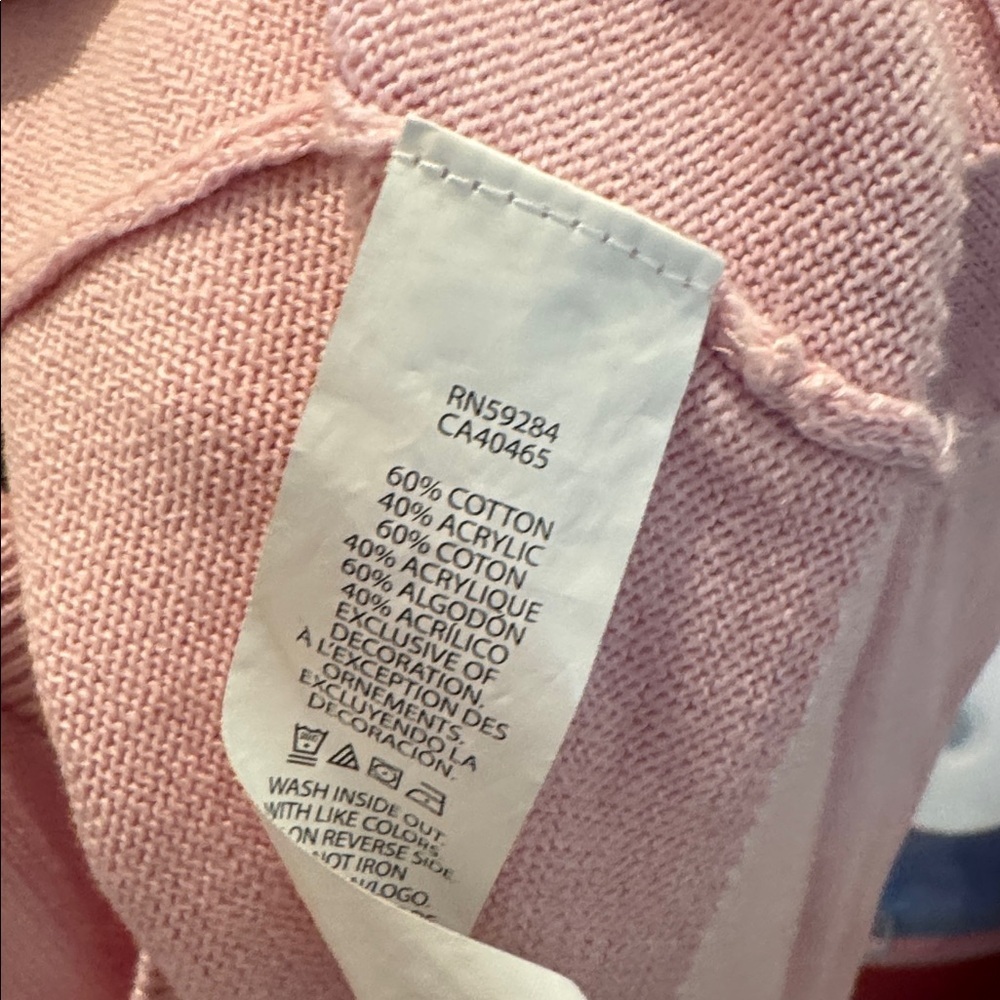 Girls Pink Cardigan with Bunny Detail - Picture 5 of 5